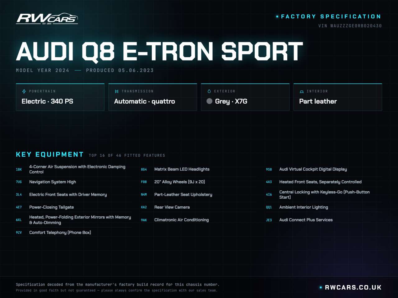2023 AUDI Q8 E-TRON 2023 AUDI Q8 E-TRON