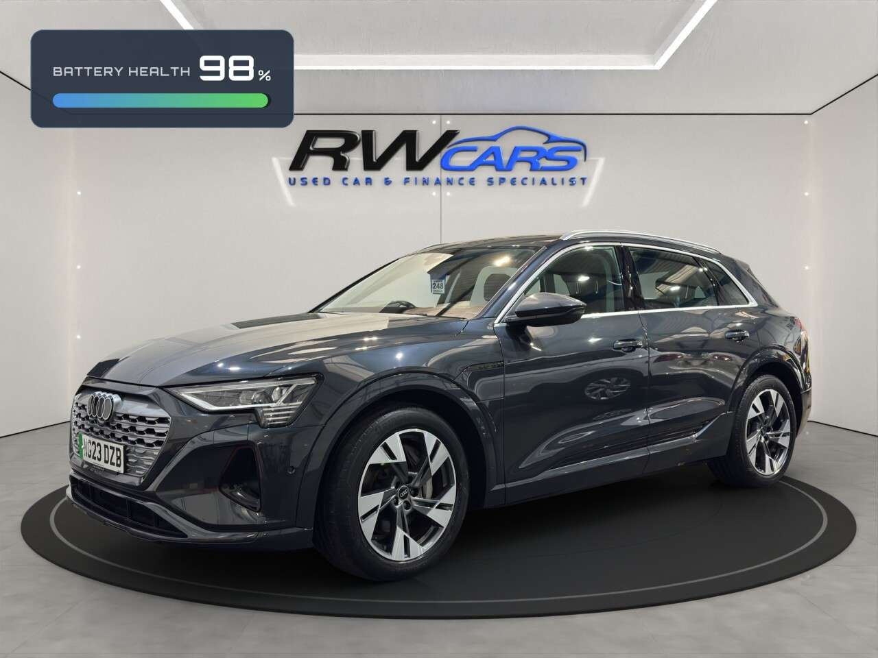 A 2023 AUDI Q8 E-TRON 50 Sport SUV 5dr Electric Auto quattro 95kWh (11kW Charger) (340 ps) A 2023 AUDI Q8 E-TRON 50 Sport SUV 5dr Electric Auto quattro 95kWh (11kW Charger) (340 ps)