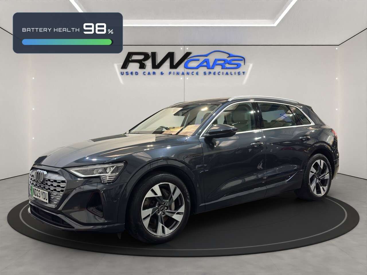 A 2023 AUDI Q8 E-TRON 50 Sport SUV 5dr Electric Auto quattro 95kWh (11kW Charger) (340 ps) A 2023 AUDI Q8 E-TRON 50 Sport SUV 5dr Electric Auto quattro 95kWh (11kW Charger) (340 ps)