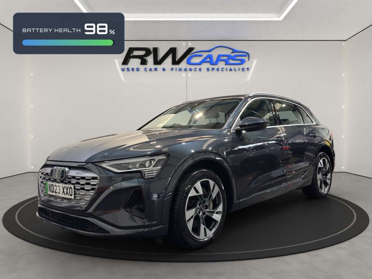 A 2023 AUDI Q8 E-TRON 50 Sport SUV 5dr Electric Auto quattro 95kWh (11kW Charger) (340 ps) A 2023 AUDI Q8 E-TRON 50 Sport SUV 5dr Electric Auto quattro 95kWh (11kW Charger) (340 ps)