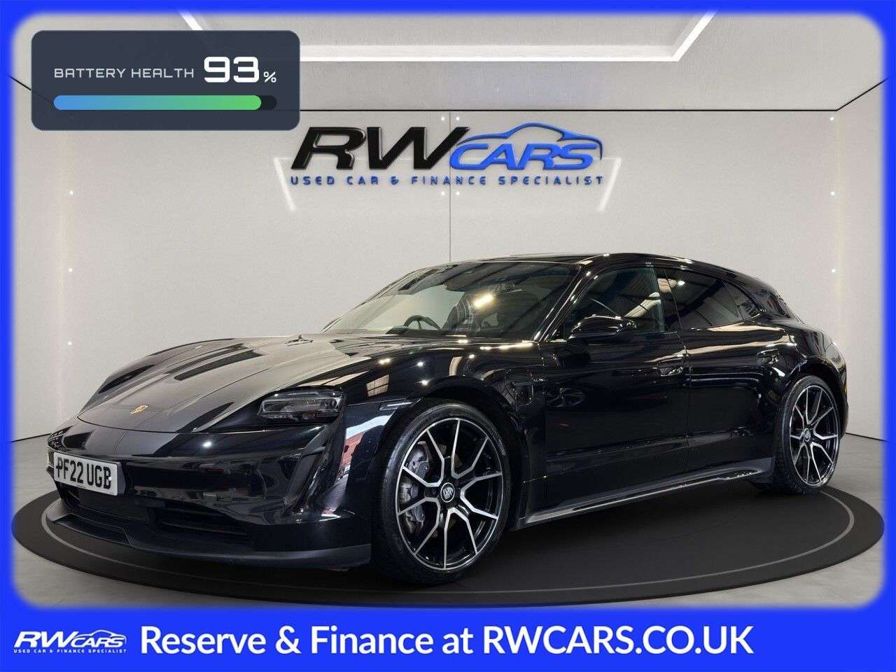 A 2022 PORSCHE TAYCAN Performance 79.2kWh Sport Turismo 5dr Electric Auto RWD (11kW Charger) (408 A 2022 PORSCHE TAYCAN Performance 79.2kWh Sport Turismo 5dr Electric Auto RWD (11kW Charger) (408