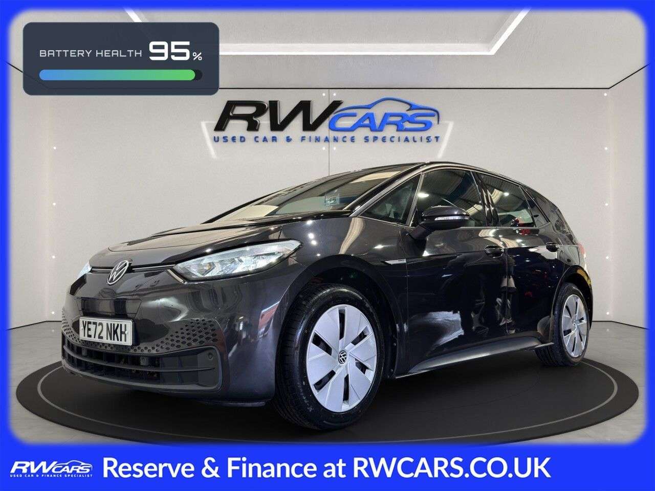 A 2022 VOLKSWAGEN ID.3 Pro Performance 58kWh Life Hatchback 5dr Electric Auto (204 ps) A 2022 VOLKSWAGEN ID.3 Pro Performance 58kWh Life Hatchback 5dr Electric Auto (204 ps)