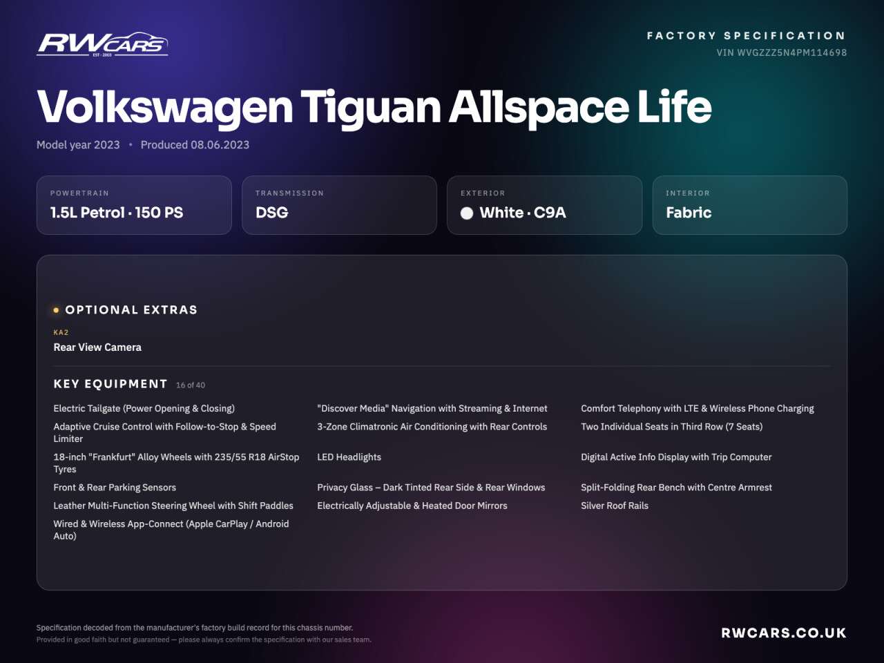 2023 VOLKSWAGEN TIGUAN ALLSPACE 2023 VOLKSWAGEN TIGUAN ALLSPACE