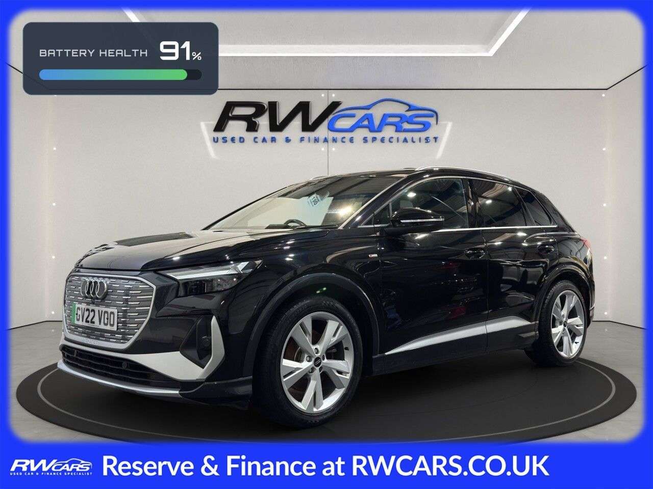 A 2022 AUDI Q4 E-TRON 35 S line SUV 5dr Electric Auto 55kWh (170 ps) A 2022 AUDI Q4 E-TRON 35 S line SUV 5dr Electric Auto 55kWh (170 ps)