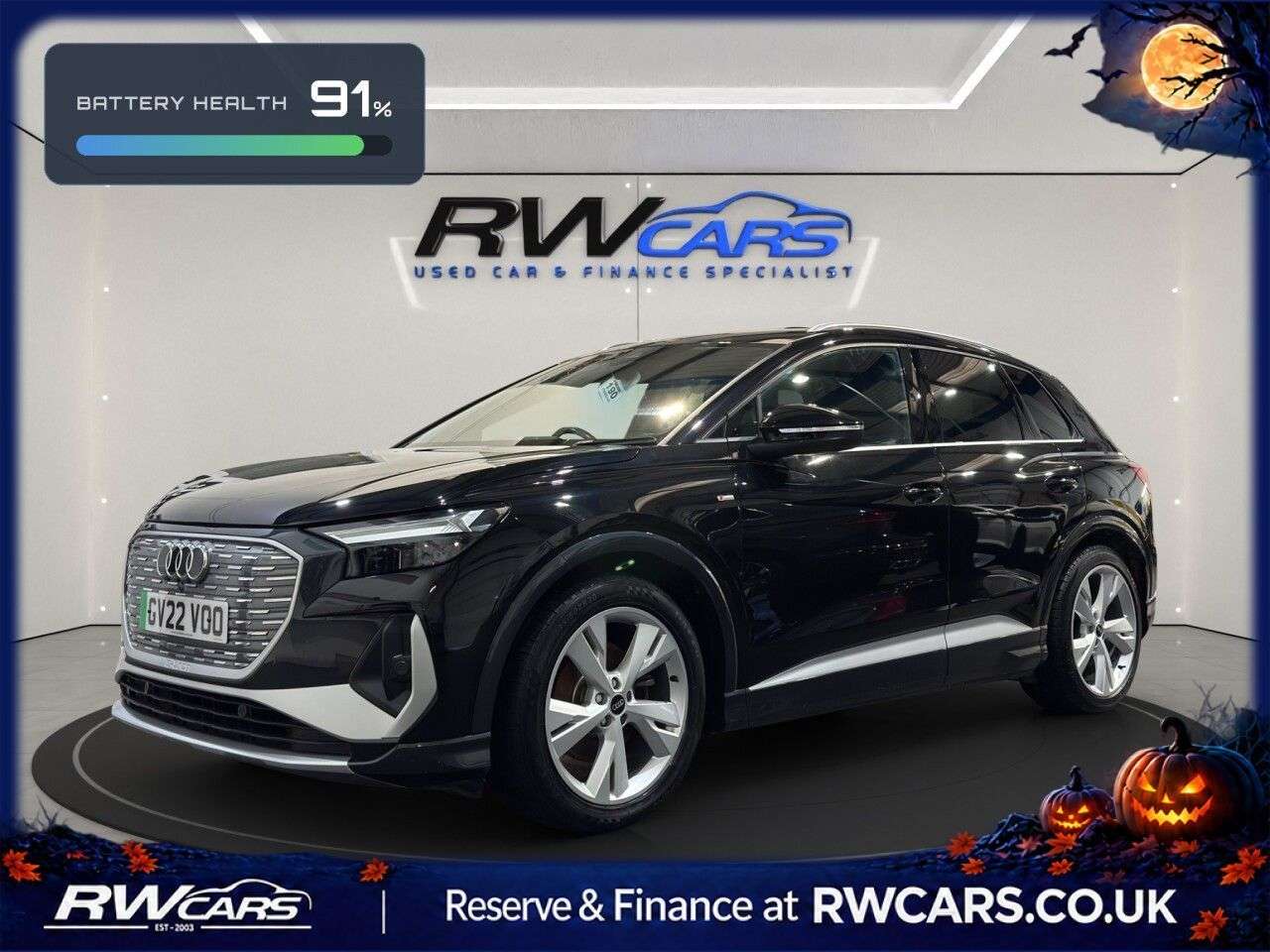 A 2022 AUDI Q4 E-TRON 35 S line SUV 5dr Electric Auto 55kWh (170 ps) A 2022 AUDI Q4 E-TRON 35 S line SUV 5dr Electric Auto 55kWh (170 ps)