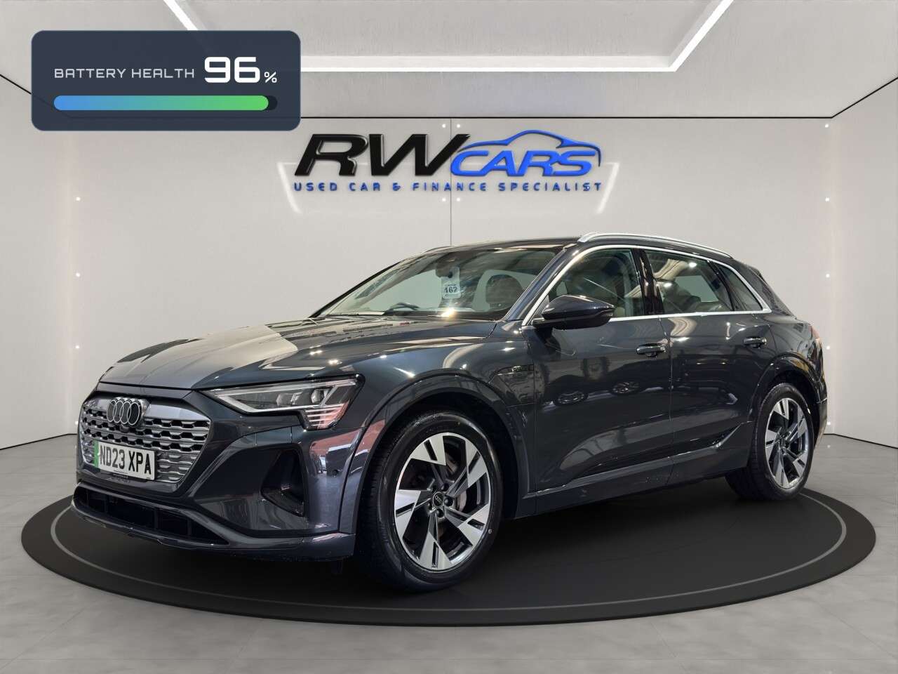 A 2023 AUDI Q8 E-TRON 50 Sport SUV 5dr Electric Auto quattro 95kWh (11kW Charger) (340 ps) A 2023 AUDI Q8 E-TRON 50 Sport SUV 5dr Electric Auto quattro 95kWh (11kW Charger) (340 ps)