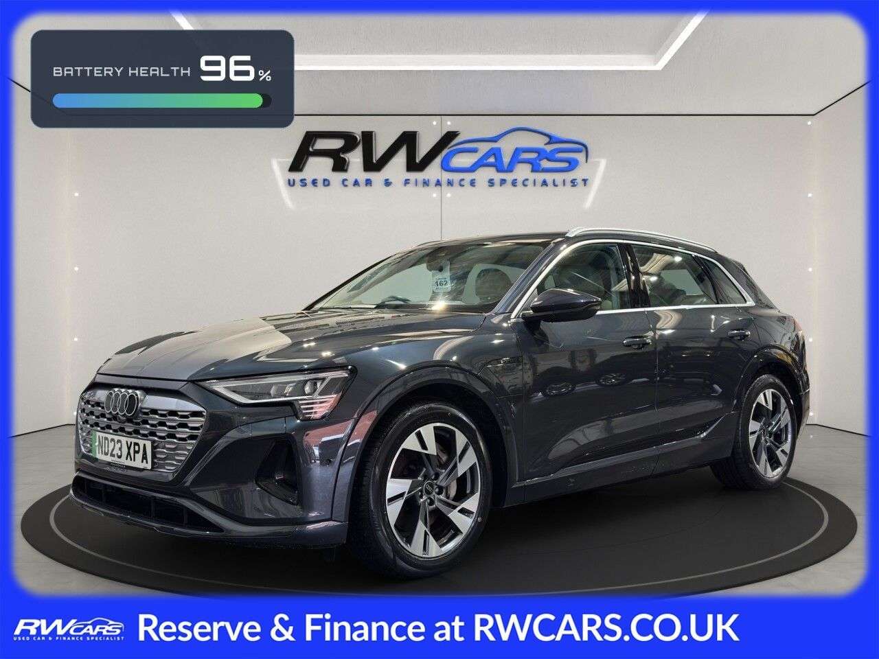 A 2023 AUDI Q8 E-TRON 50 Sport SUV 5dr Electric Auto quattro 95kWh (11kW Charger) (340 ps) A 2023 AUDI Q8 E-TRON 50 Sport SUV 5dr Electric Auto quattro 95kWh (11kW Charger) (340 ps)