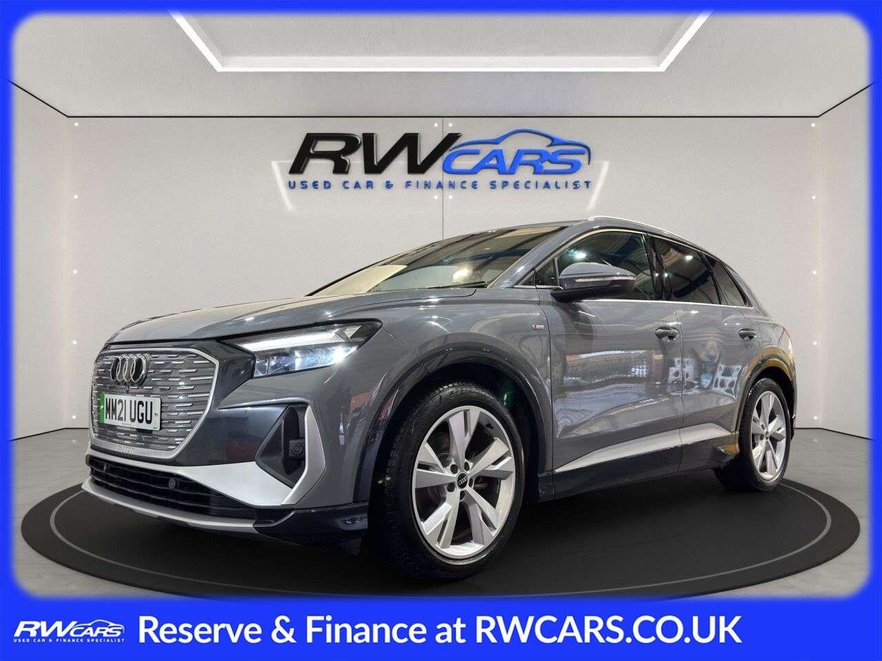 A 2021 AUDI Q4 E-TRON 35 S line SUV 5dr Electric Auto 55kWh (170 ps) A 2021 AUDI Q4 E-TRON 35 S line SUV 5dr Electric Auto 55kWh (170 ps)