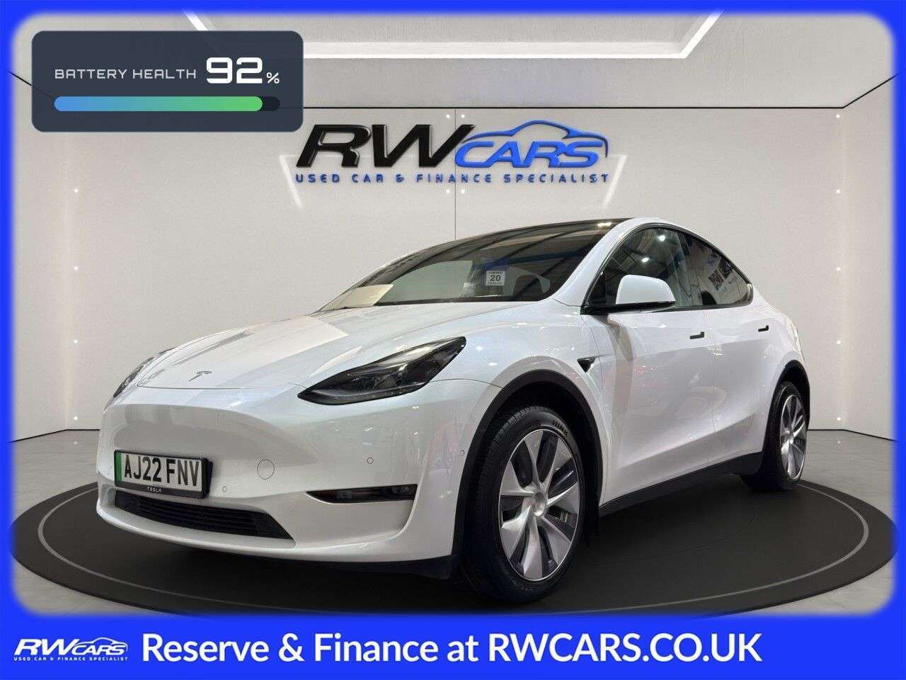 A 2022 TESLA MODEL Y (Dual Motor) Long Range SUV 5dr Electric Auto 4WDE (384 bhp) A 2022 TESLA MODEL Y (Dual Motor) Long Range SUV 5dr Electric Auto 4WDE (384 bhp)
