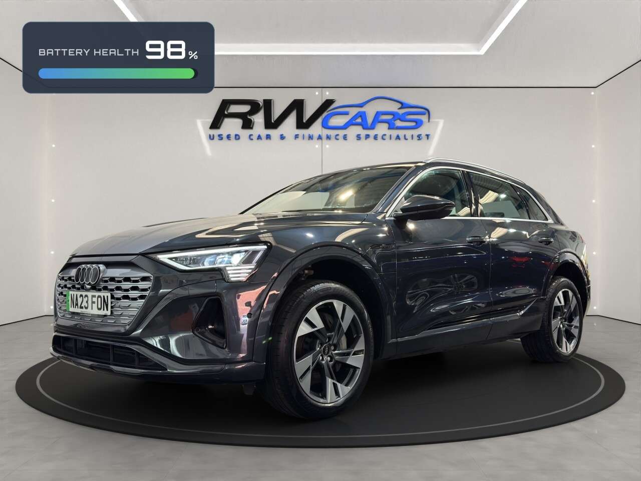 A 2023 AUDI Q8 E-TRON 50 Sport SUV 5dr Electric Auto quattro 95kWh (11kW Charger) (340 ps) A 2023 AUDI Q8 E-TRON 50 Sport SUV 5dr Electric Auto quattro 95kWh (11kW Charger) (340 ps)