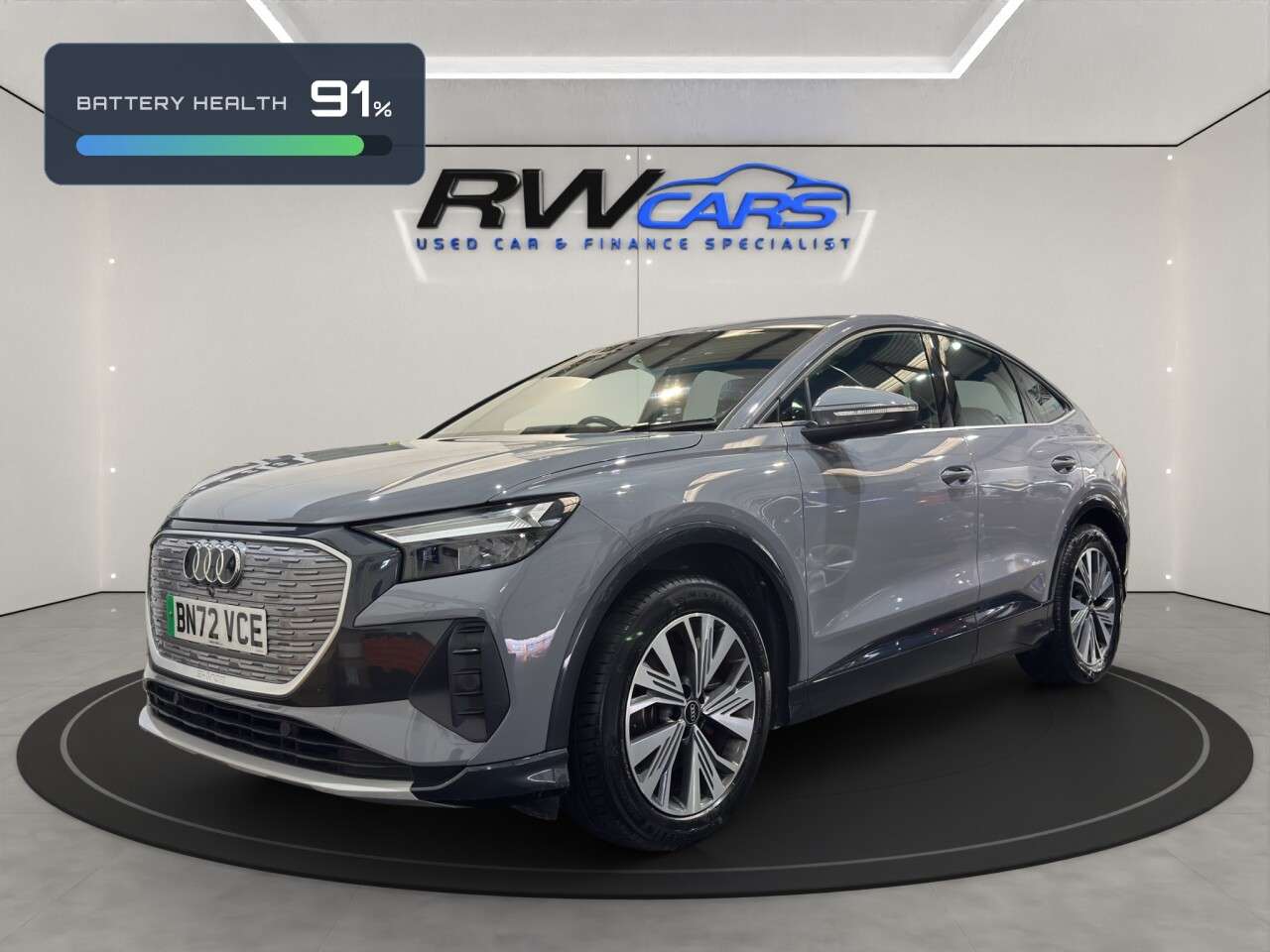 A 2022 AUDI Q4 E-TRON 35 Sport Sportback 5dr Electric Auto 55kWh (170 ps) A 2022 AUDI Q4 E-TRON 35 Sport Sportback 5dr Electric Auto 55kWh (170 ps)