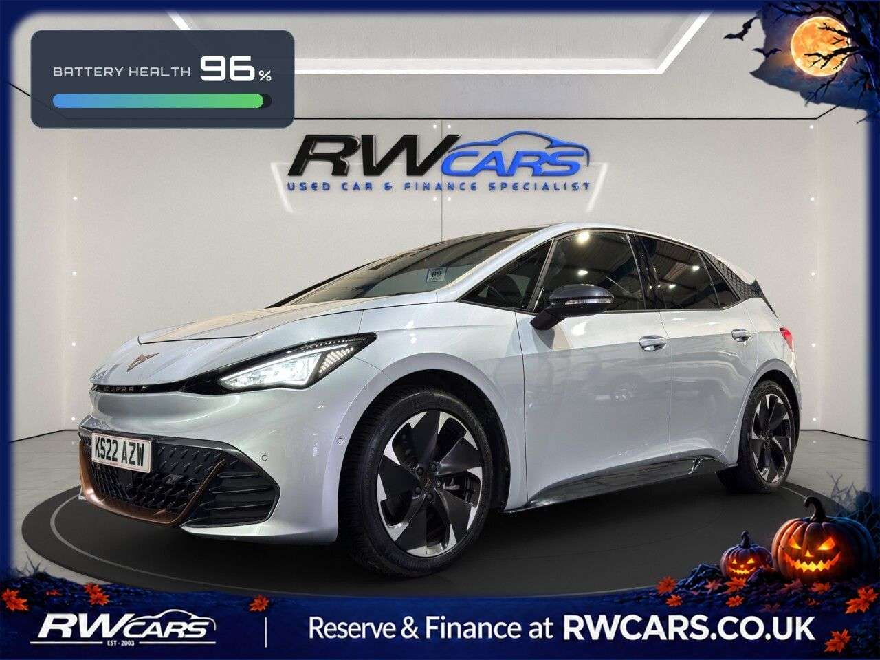A 2022 CUPRA BORN 58kWh V2 Hatchback 5dr Electric Auto (204 ps) A 2022 CUPRA BORN 58kWh V2 Hatchback 5dr Electric Auto (204 ps)