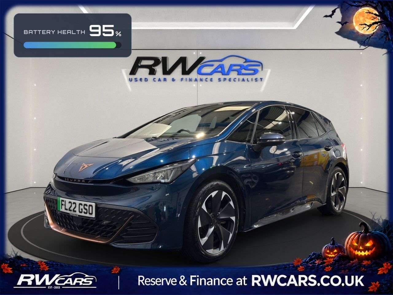 A 2022 CUPRA BORN 58kWh V2 Hatchback 5dr Electric Auto (204 ps) A 2022 CUPRA BORN 58kWh V2 Hatchback 5dr Electric Auto (204 ps)
