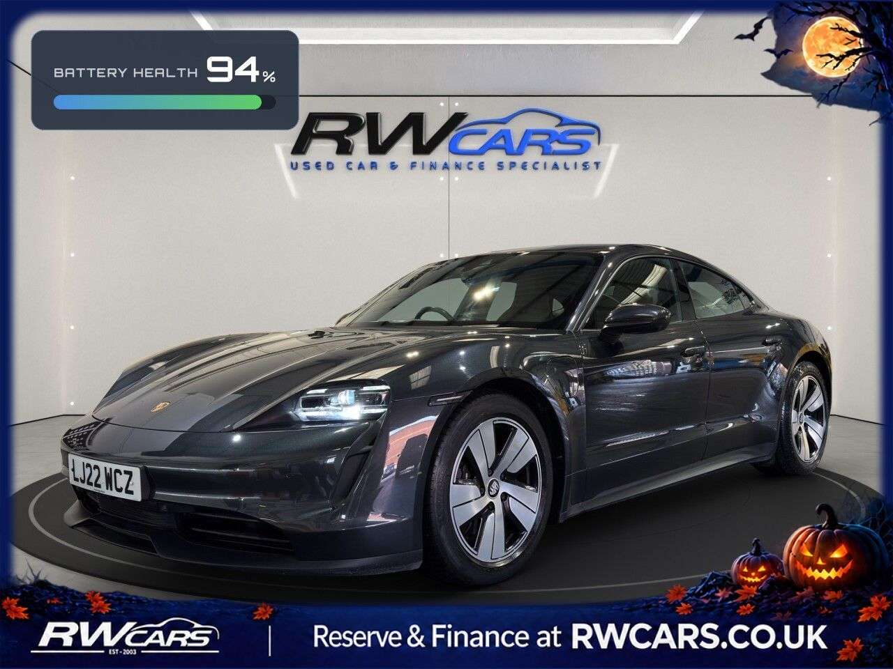 A 2022 PORSCHE TAYCAN Performance 79.2kWh Saloon 4dr Electric Auto RWD (11kW Charger) (408 ps) A 2022 PORSCHE TAYCAN Performance 79.2kWh Saloon 4dr Electric Auto RWD (11kW Charger) (408 ps)