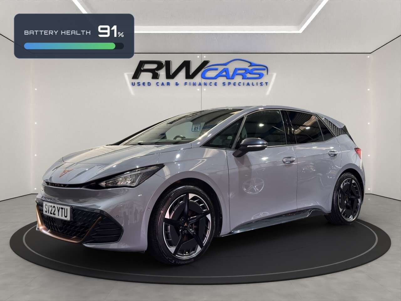 A 2022 CUPRA BORN e-Boost 77kWh V3 Hatchback 5dr Electric Auto (4 Seat) (230 ps) A 2022 CUPRA BORN e-Boost 77kWh V3 Hatchback 5dr Electric Auto (4 Seat) (230 ps)