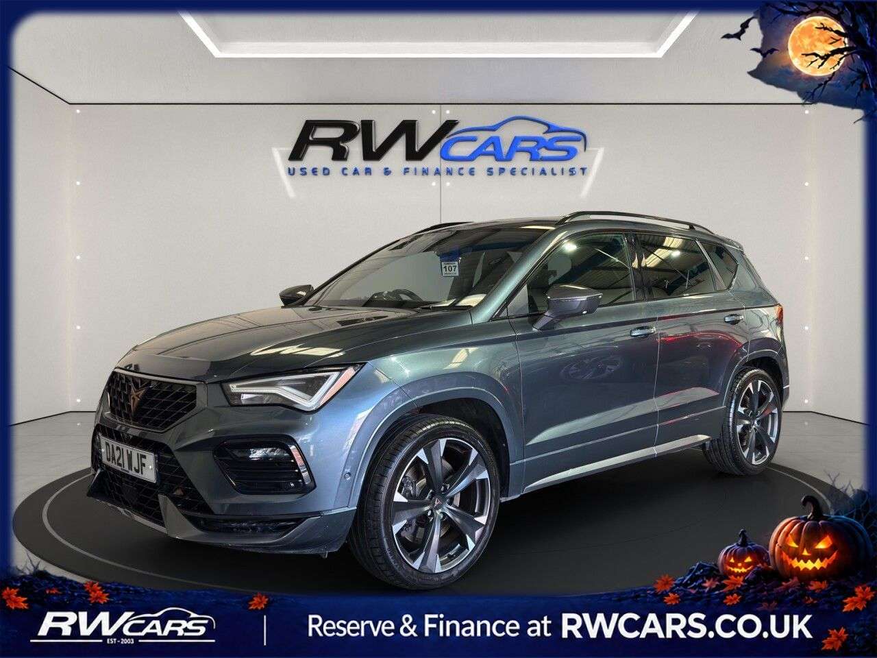 A 2021 CUPRA ATECA 2.0 TSI VZ1 SUV 5dr Petrol DSG 4Drive Euro 6 (s/s) (300 ps) A 2021 CUPRA ATECA 2.0 TSI VZ1 SUV 5dr Petrol DSG 4Drive Euro 6 (s/s) (300 ps)