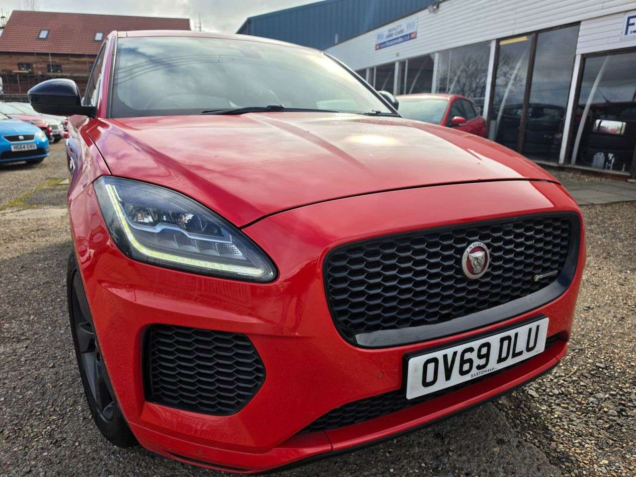 A 2019 JAGUAR E-PACE 2.0 D150 Chequered Flag SUV 5dr Diesel Auto AWD Euro 6 (s/s) (150 ps) HEATE A 2019 JAGUAR E-PACE 2.0 D150 Chequered Flag SUV 5dr Diesel Auto AWD Euro 6 (s/s) (150 ps) HEATE