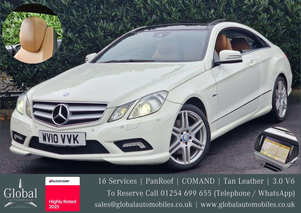 A 2010 MERCEDES-BENZ E-CLASS E350 CDI AMG SPORT 3.0 V6 2d 231 BHP 16 SERVICES | PANROOF | COMAND A 2010 MERCEDES-BENZ E-CLASS E350 CDI AMG SPORT 3.0 V6 2d 231 BHP 16 SERVICES | PANROOF | COMAND