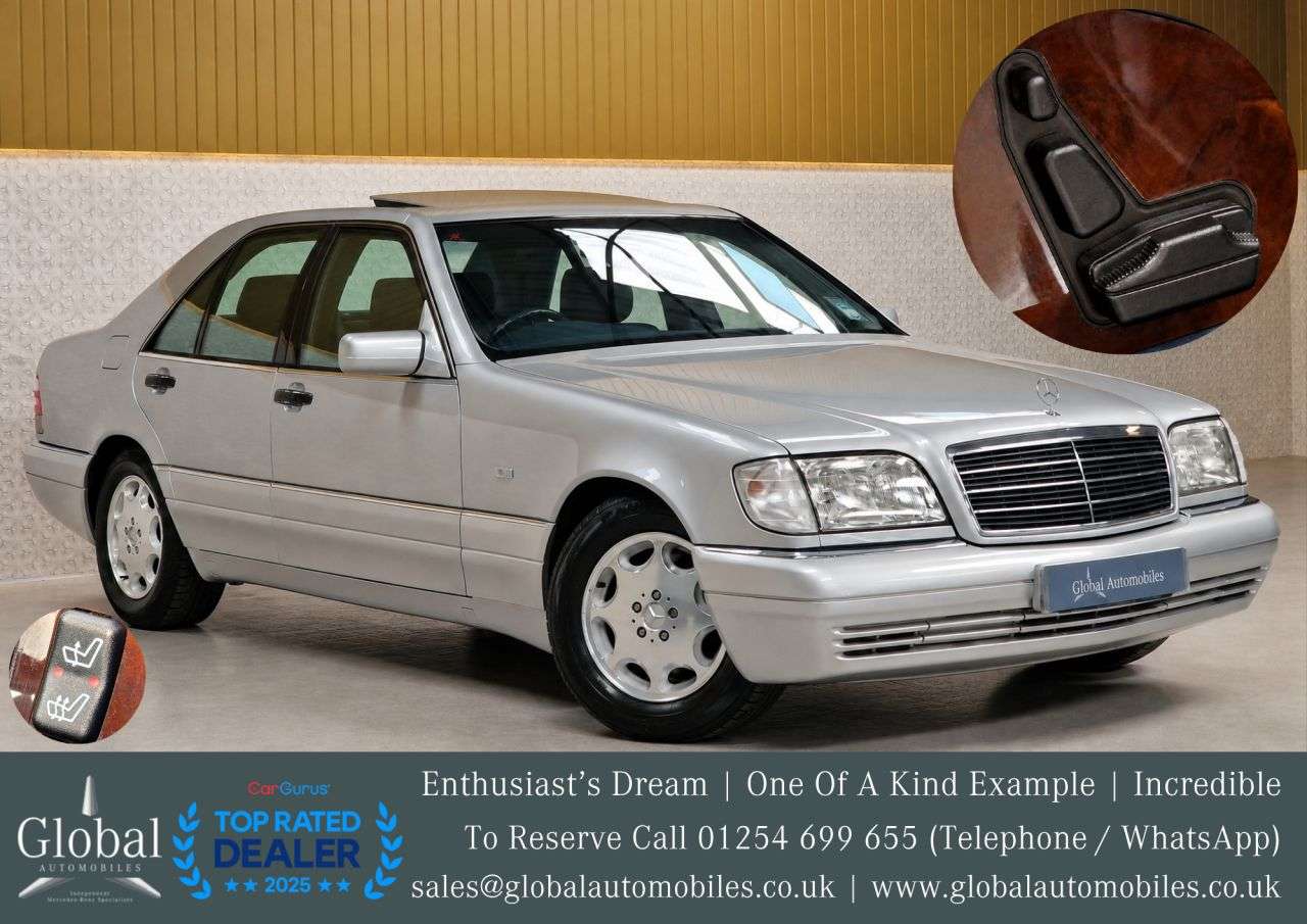 A 1997 MERCEDES-BENZ S CLASS S280 2.8 4d 190 BHP 9850 MILES | RARE W140 S CLASS A 1997 MERCEDES-BENZ S CLASS S280 2.8 4d 190 BHP 9850 MILES | RARE W140 S CLASS