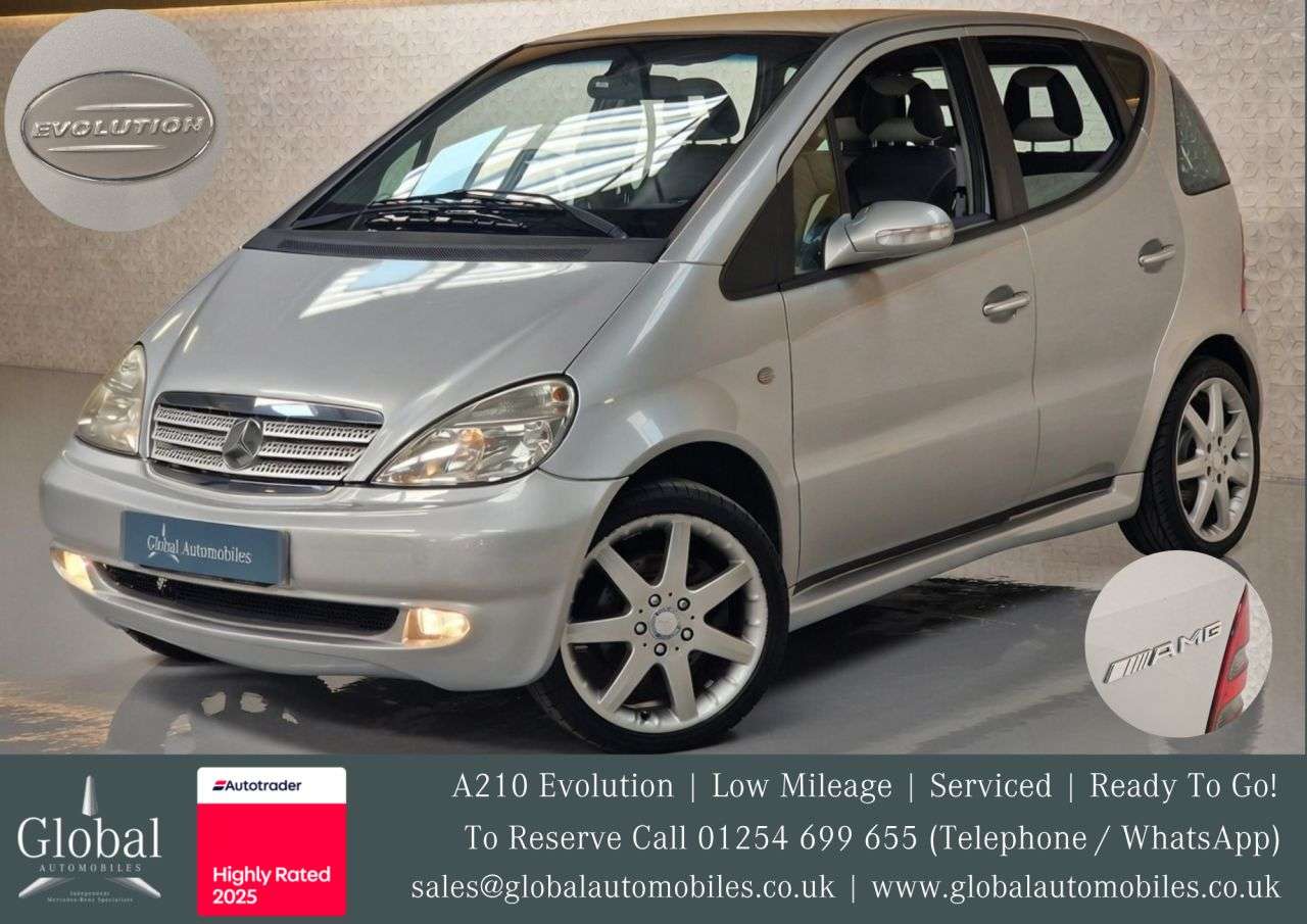 A 2002 MERCEDES-BENZ A-CLASS A210 EVOLUTION SWB 2.1 5d 141 BHP RARE MODEL | SUPER LOW MILEAGE A 2002 MERCEDES-BENZ A-CLASS A210 EVOLUTION SWB 2.1 5d 141 BHP RARE MODEL | SUPER LOW MILEAGE