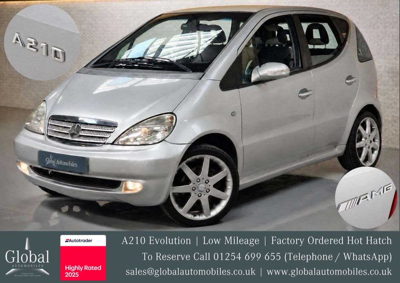A 2002 MERCEDES-BENZ A-CLASS A210 EVOLUTION SWB 2.1 5d 141 BHP RARE MODEL | SUPER LOW MILEAGE A 2002 MERCEDES-BENZ A-CLASS A210 EVOLUTION SWB 2.1 5d 141 BHP RARE MODEL | SUPER LOW MILEAGE