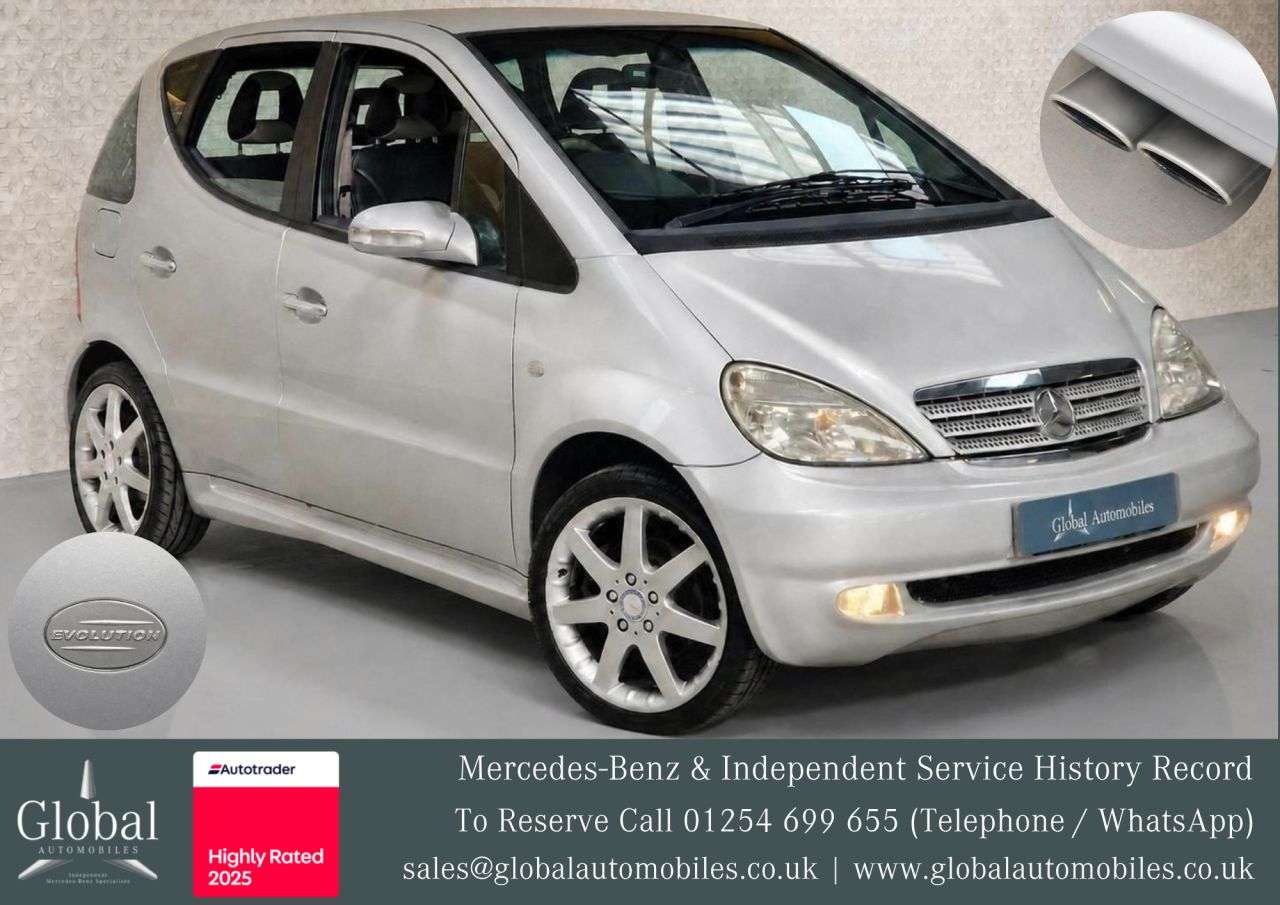 A 2002 MERCEDES-BENZ A-CLASS A210 EVOLUTION SWB 2.1 5d 141 BHP RARE MODEL | SUPER LOW MILEAGE A 2002 MERCEDES-BENZ A-CLASS A210 EVOLUTION SWB 2.1 5d 141 BHP RARE MODEL | SUPER LOW MILEAGE