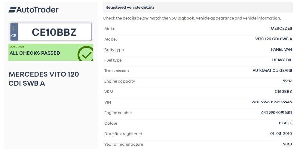 2010 MERCEDES-BENZ VITO 2010 MERCEDES-BENZ VITO