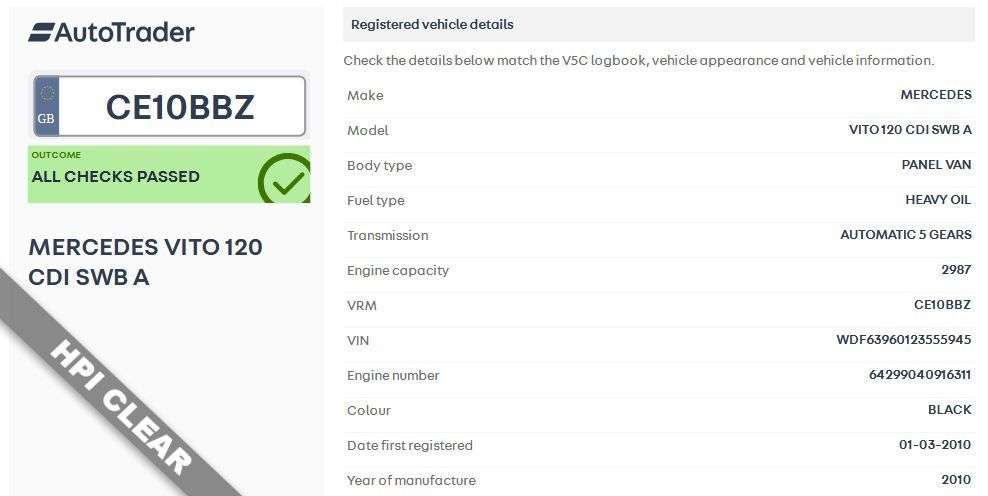 2010 MERCEDES-BENZ VITO 2010 MERCEDES-BENZ VITO