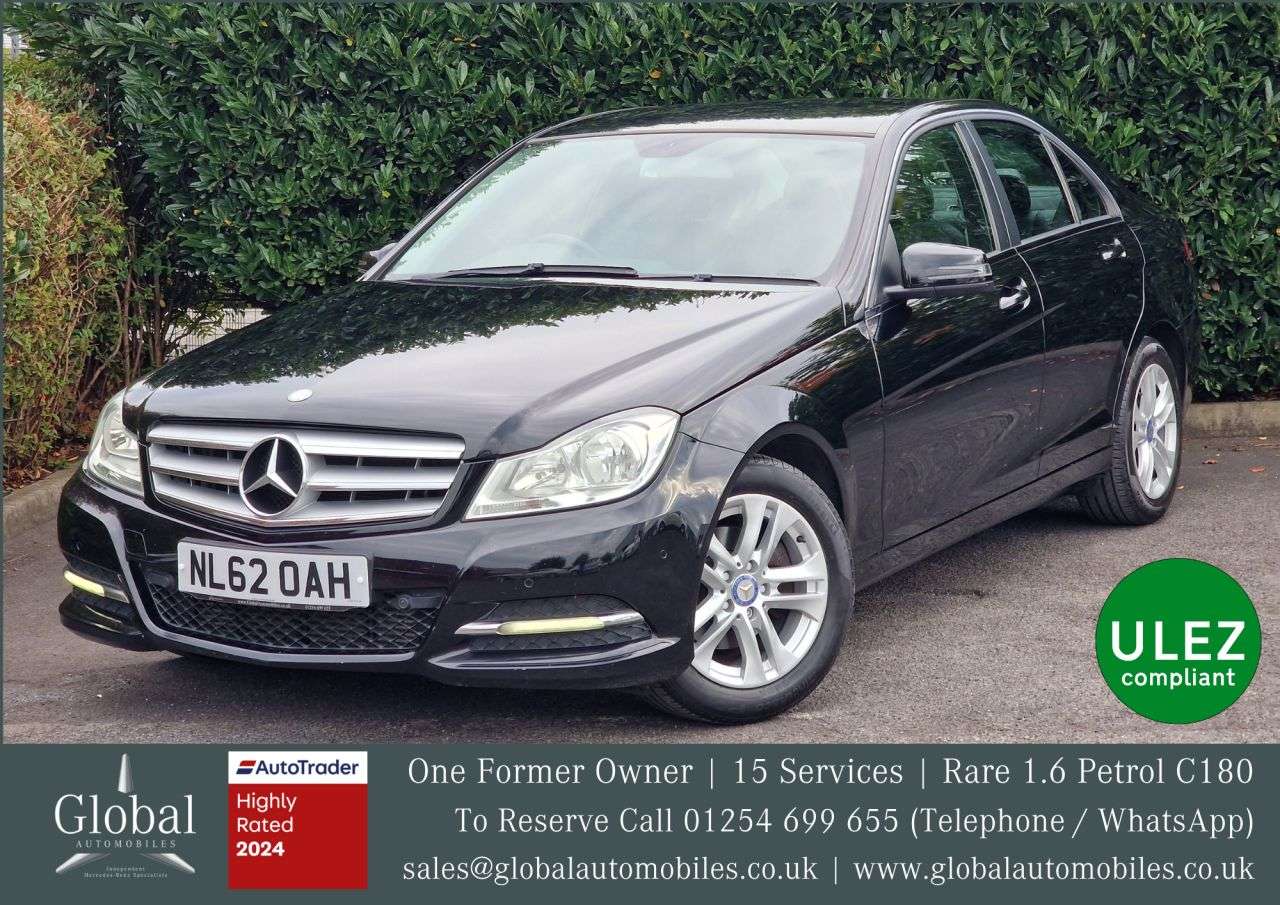 A 2012 MERCEDES-BENZ C-CLASS 1.6 C180 BlueEfficiency Executive SE Saloon 4dr Petrol Manual Euro 5 (s/s) A 2012 MERCEDES-BENZ C-CLASS 1.6 C180 BlueEfficiency Executive SE Saloon 4dr Petrol Manual Euro 5 (s/s)