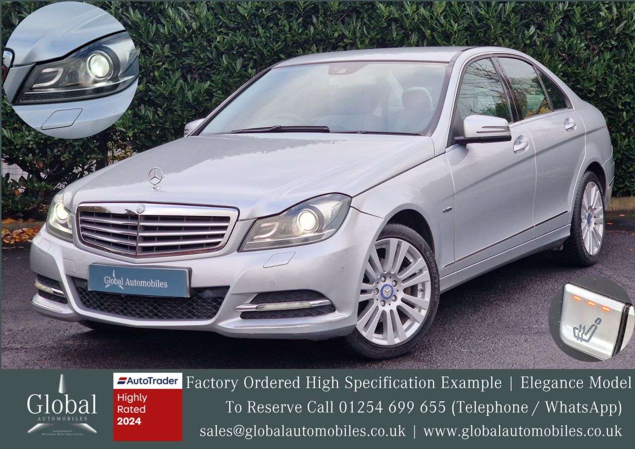 A 2011 MERCEDES-BENZ C-CLASS 2.1 C220 CDI BlueEfficiency Elegance Saloon 4dr Diesel G-Tronic+ Euro 5 (s/ A 2011 MERCEDES-BENZ C-CLASS 2.1 C220 CDI BlueEfficiency Elegance Saloon 4dr Diesel G-Tronic+ Euro 5 (s/