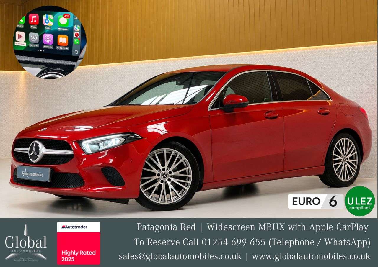 A 2022 MERCEDES-BENZ A-CLASS 1.3 A180 Sport Edition (Executive) Saloon 4dr Petrol 7G-DCT Euro 6 (s/s) (1 A 2022 MERCEDES-BENZ A-CLASS 1.3 A180 Sport Edition (Executive) Saloon 4dr Petrol 7G-DCT Euro 6 (s/s) (1