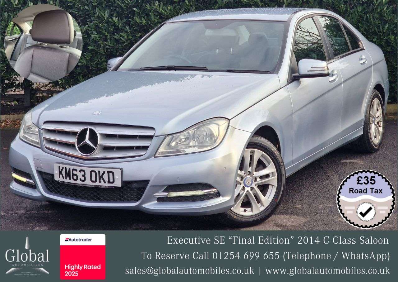 A 2014 MERCEDES-BENZ C-CLASS 2.1 C220 CDI Executive SE Saloon 4dr Diesel G-Tronic+ Euro 5 (s/s) (170 ps) A 2014 MERCEDES-BENZ C-CLASS 2.1 C220 CDI Executive SE Saloon 4dr Diesel G-Tronic+ Euro 5 (s/s) (170 ps)