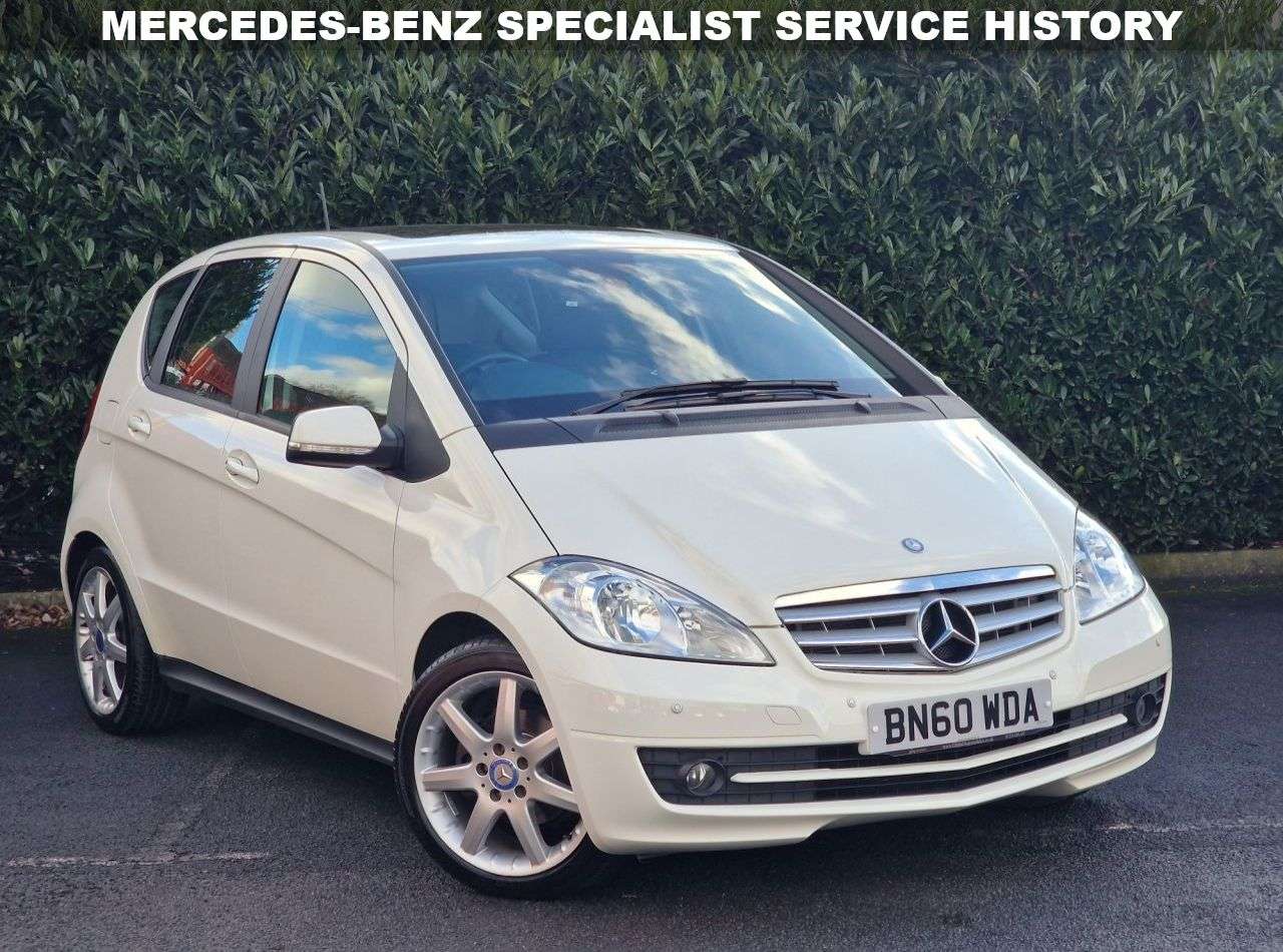 A 2010 MERCEDES-BENZ A-CLASS 1.5 A160 Classic SE Hatchback 5dr Petrol CVT (157 g/km, 95 bhp) 1 FORMER KE A 2010 MERCEDES-BENZ A-CLASS 1.5 A160 Classic SE Hatchback 5dr Petrol CVT (157 g/km, 95 bhp) 1 FORMER KE