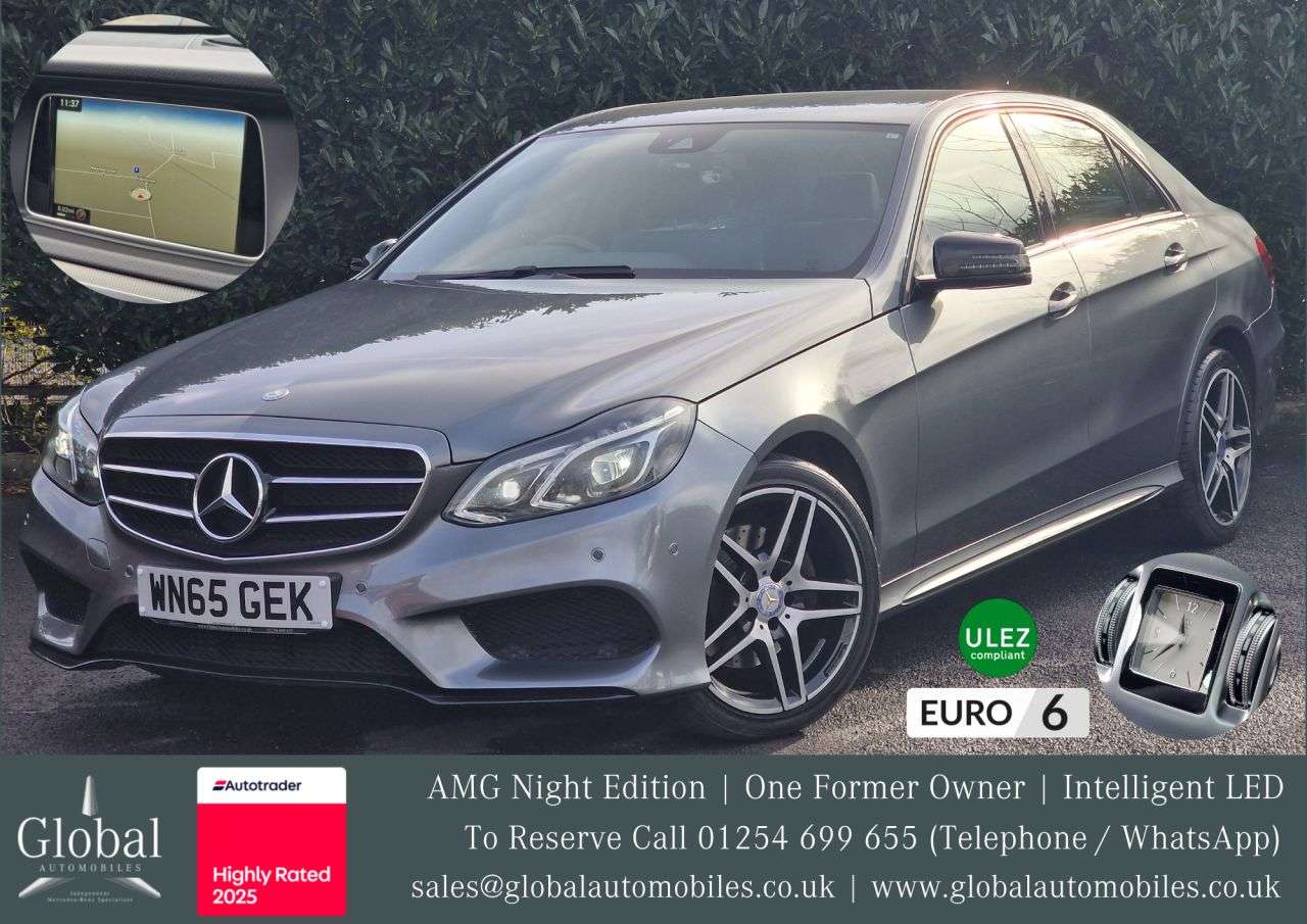 A 2015 MERCEDES-BENZ E-CLASS 2.1 E220 BlueTEC AMG Night Edition Saloon 4dr Diesel G-Tronic+ Euro 6 (s/s) A 2015 MERCEDES-BENZ E-CLASS 2.1 E220 BlueTEC AMG Night Edition Saloon 4dr Diesel G-Tronic+ Euro 6 (s/s)