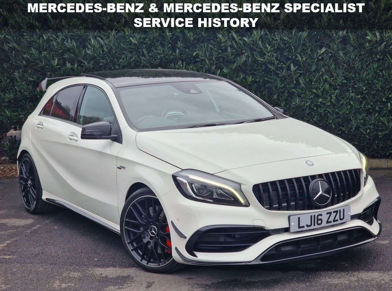 A 2016 MERCEDES-BENZ A-CLASS 2.0 A45 AMG (Premium) Hatchback 5dr Petrol SpdS DCT 4MATIC Euro 6 (s/s) (38 A 2016 MERCEDES-BENZ A-CLASS 2.0 A45 AMG (Premium) Hatchback 5dr Petrol SpdS DCT 4MATIC Euro 6 (s/s) (38