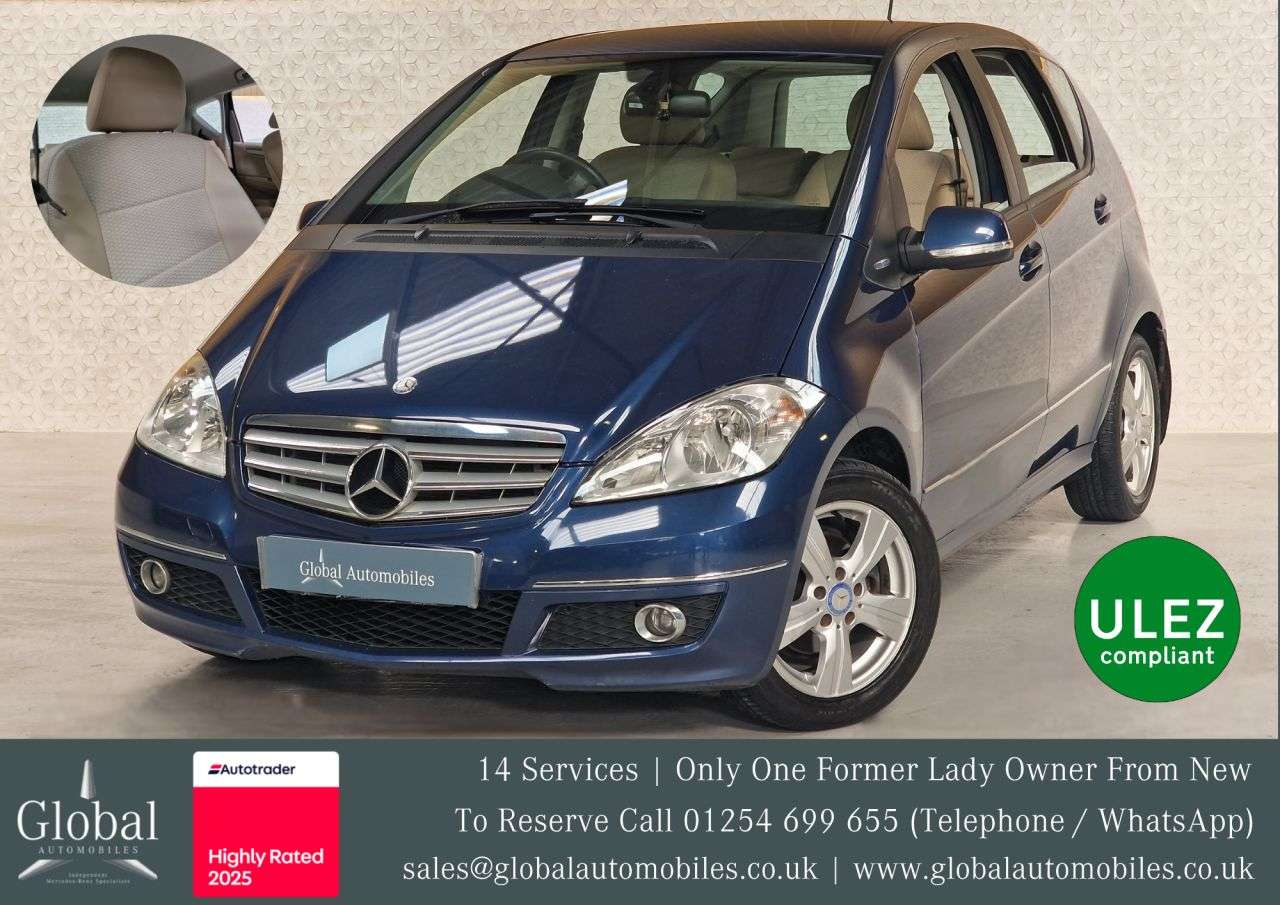 A 2011 MERCEDES-BENZ A-CLASS 1.5 A160 BlueEfficiency Avantgarde SE Hatchback 5dr Petrol Manual (143 g/km A 2011 MERCEDES-BENZ A-CLASS 1.5 A160 BlueEfficiency Avantgarde SE Hatchback 5dr Petrol Manual (143 g/km