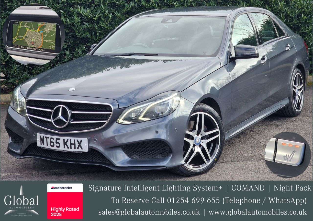A 2015 MERCEDES-BENZ E-CLASS 2.1 E220 BlueTEC AMG Night Edition Saloon 4dr Diesel G-Tronic+ Euro 6 (s/s) A 2015 MERCEDES-BENZ E-CLASS 2.1 E220 BlueTEC AMG Night Edition Saloon 4dr Diesel G-Tronic+ Euro 6 (s/s)