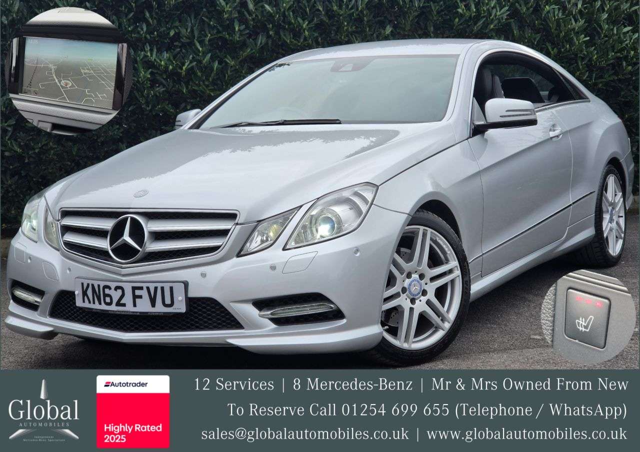 A 2012 MERCEDES-BENZ E-CLASS 2.1 E250 CDI BlueEfficiency Sport Coupe 2dr Diesel G-Tronic+ Euro 5 (s/s) ( A 2012 MERCEDES-BENZ E-CLASS 2.1 E250 CDI BlueEfficiency Sport Coupe 2dr Diesel G-Tronic+ Euro 5 (s/s) (