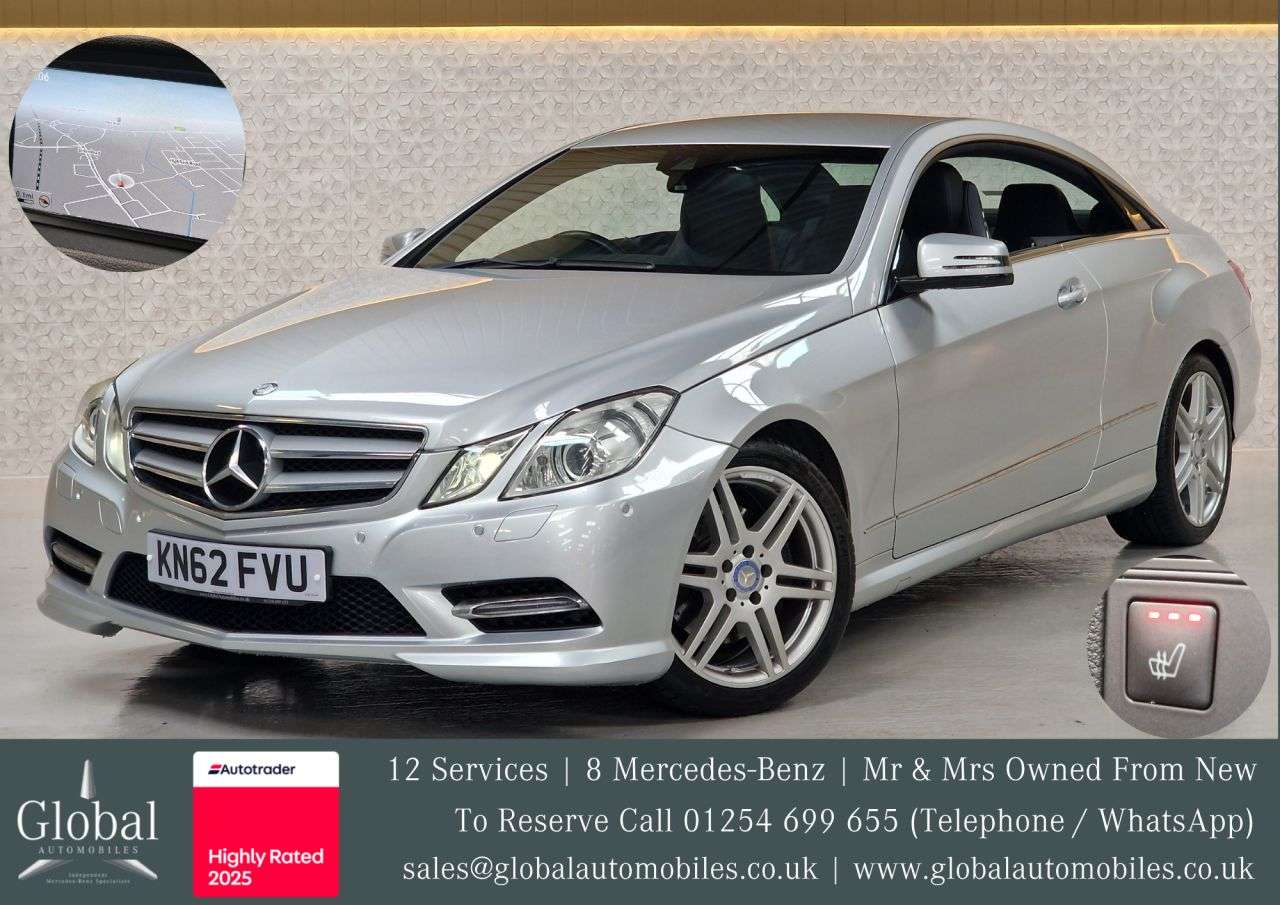 A 2012 MERCEDES-BENZ E-CLASS 2.1 E250 CDI BlueEfficiency Sport Coupe 2dr Diesel G-Tronic+ Euro 5 (s/s) ( A 2012 MERCEDES-BENZ E-CLASS 2.1 E250 CDI BlueEfficiency Sport Coupe 2dr Diesel G-Tronic+ Euro 5 (s/s) (
