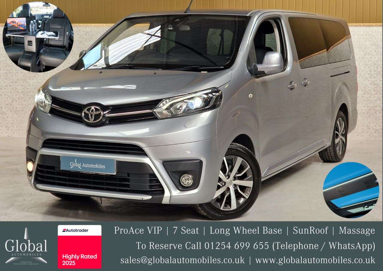 A 2019 TOYOTA PROACE VERSO 2.0D VIP Long MPV 5dr Diesel Auto LWB Euro 6 (s/s) (7 Seat) (180 ps) SUPER A 2019 TOYOTA PROACE VERSO 2.0D VIP Long MPV 5dr Diesel Auto LWB Euro 6 (s/s) (7 Seat) (180 ps) SUPER