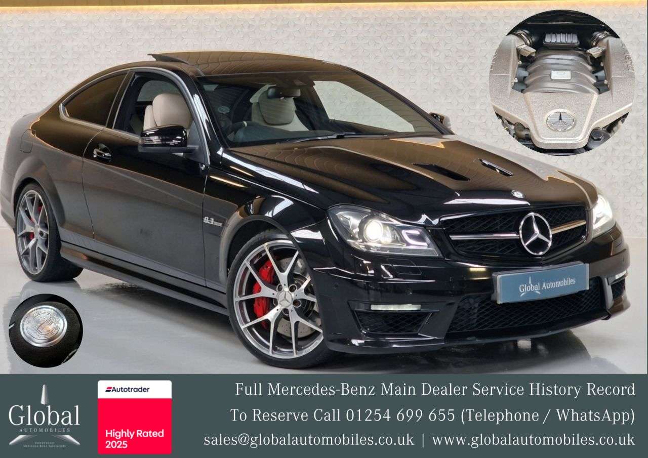 A 2013 MERCEDES-BENZ C-CLASS 6.3 C63 V8 AMG Edition 507 Coupe 2dr Petrol SpdS MCT Euro 5 (507 ps) POSSIB A 2013 MERCEDES-BENZ C-CLASS 6.3 C63 V8 AMG Edition 507 Coupe 2dr Petrol SpdS MCT Euro 5 (507 ps) POSSIB