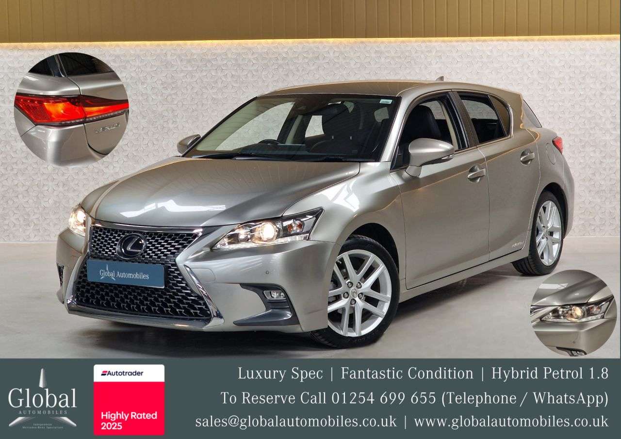A 2018 LEXUS CT 1.8 200h Luxury Hatchback 5dr Petrol Hybrid CVT Euro 6 (s/s) (136 ps) CAMER A 2018 LEXUS CT 1.8 200h Luxury Hatchback 5dr Petrol Hybrid CVT Euro 6 (s/s) (136 ps) CAMER