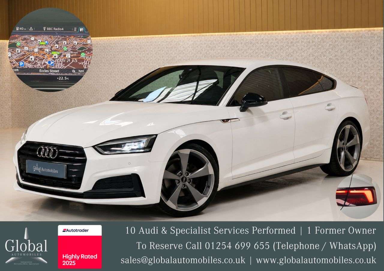 A 2020 AUDI A5 2.0 TFSI 35 Black Edition Sportback 5dr Petrol S Tronic Euro 6 (s/s) (150 p A 2020 AUDI A5 2.0 TFSI 35 Black Edition Sportback 5dr Petrol S Tronic Euro 6 (s/s) (150 p