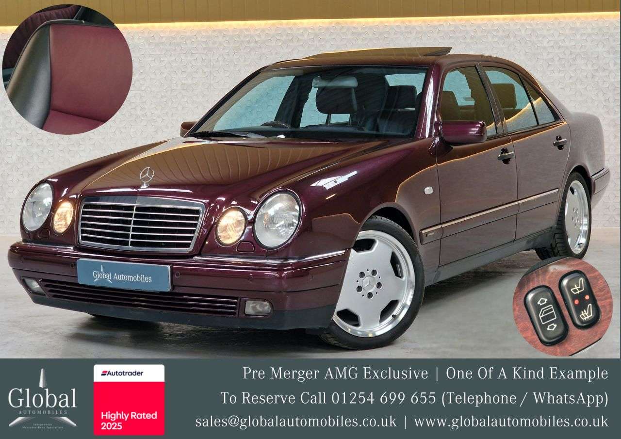 A 1998 MERCEDES-BENZ E-CLASS 2.8 E280 Avantgarde Saloon 4dr Petrol Manual (190 bhp) DESIGNO PRE MERGER A A 1998 MERCEDES-BENZ E-CLASS 2.8 E280 Avantgarde Saloon 4dr Petrol Manual (190 bhp) DESIGNO PRE MERGER A