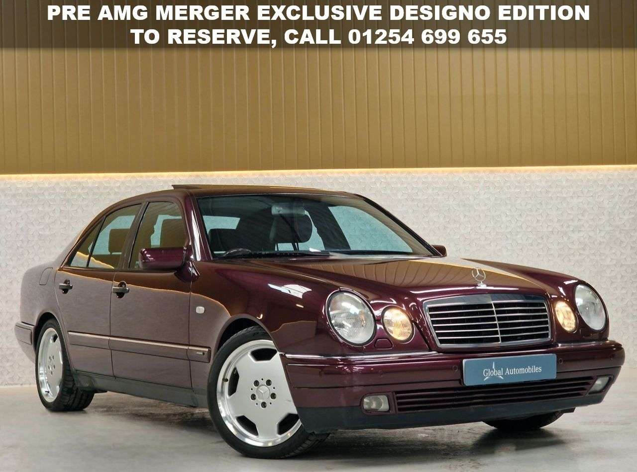 A 1998 MERCEDES-BENZ E-CLASS 2.8 E280 Avantgarde Saloon 4dr Petrol Manual (190 bhp) DESIGNO PRE MERGER A A 1998 MERCEDES-BENZ E-CLASS 2.8 E280 Avantgarde Saloon 4dr Petrol Manual (190 bhp) DESIGNO PRE MERGER A