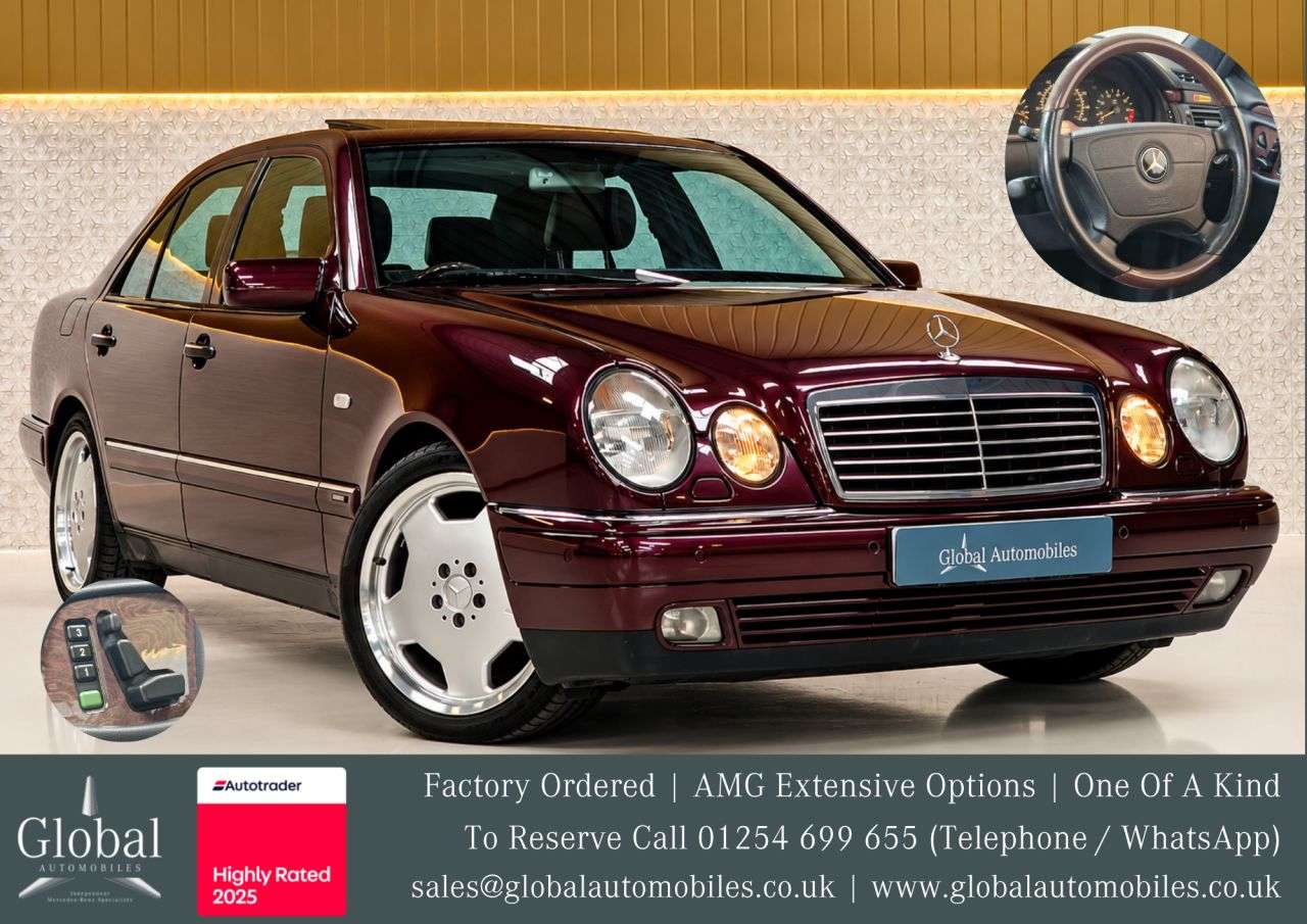 A 1998 MERCEDES-BENZ E-CLASS 2.8 E280 Avantgarde Saloon 4dr Petrol Manual (190 bhp) DESIGNO PRE MERGER A A 1998 MERCEDES-BENZ E-CLASS 2.8 E280 Avantgarde Saloon 4dr Petrol Manual (190 bhp) DESIGNO PRE MERGER A