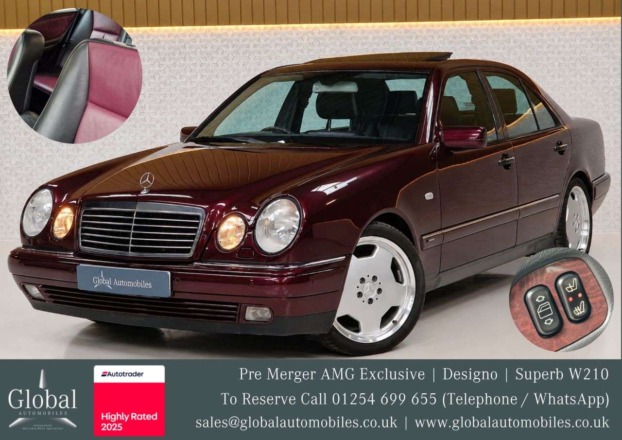 A 1998 MERCEDES-BENZ E-CLASS 2.8 E280 Avantgarde Saloon 4dr Petrol Manual (190 bhp) DESIGNO PRE MERGER A A 1998 MERCEDES-BENZ E-CLASS 2.8 E280 Avantgarde Saloon 4dr Petrol Manual (190 bhp) DESIGNO PRE MERGER A