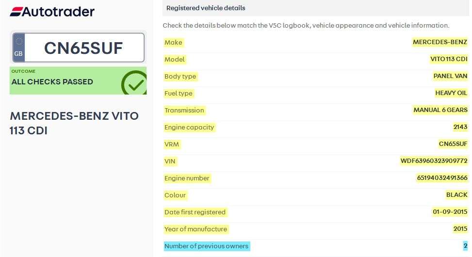 2015 MERCEDES-BENZ VITO 2015 MERCEDES-BENZ VITO