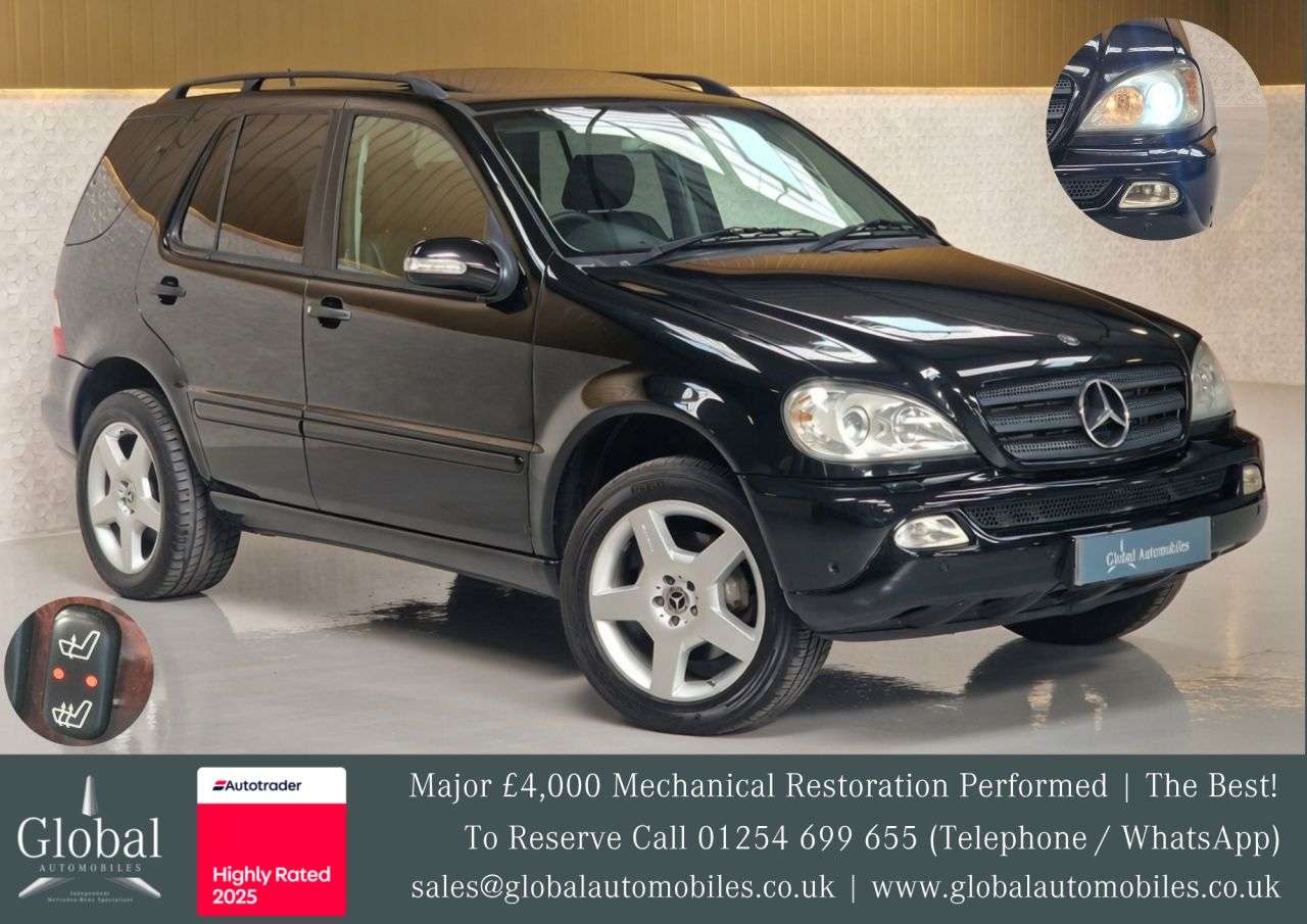 A 2003 MERCEDES-BENZ M-CLASS 2.7 ML270 CDI SUV 5dr Diesel Automatic (250 g/km, 163 bhp) £4000 SERVIC PER A 2003 MERCEDES-BENZ M-CLASS 2.7 ML270 CDI SUV 5dr Diesel Automatic (250 g/km, 163 bhp) £4000 SERVIC PER