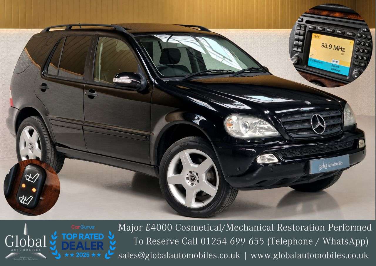 A 2003 MERCEDES-BENZ M CLASS 2.7 ML270 CDI SUV 5dr Diesel Automatic (250 g/km, 163 bhp) £4000 SERVICE PE A 2003 MERCEDES-BENZ M CLASS 2.7 ML270 CDI SUV 5dr Diesel Automatic (250 g/km, 163 bhp) £4000 SERVICE PE